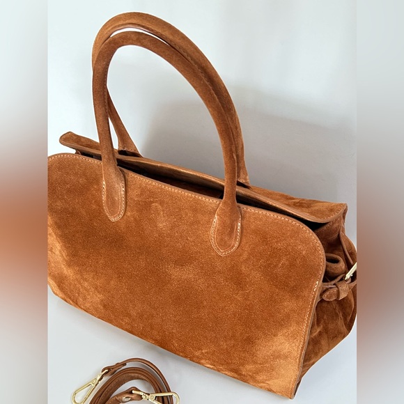 Claudia Firenze Italy Suede Leather Margaux Bag - Picture 5 of 16